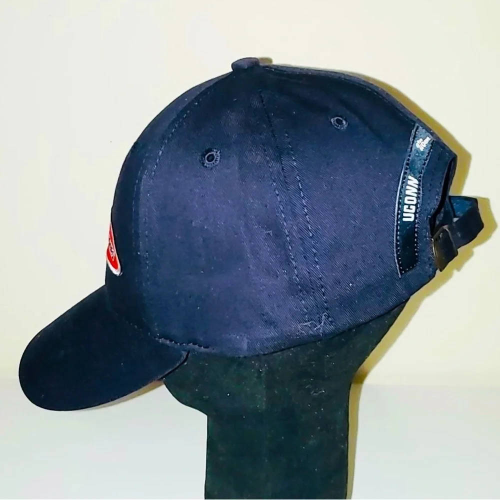 Vintage UCONN Huskies College Baseball Hat with Arch & Adjustable Back NWOT